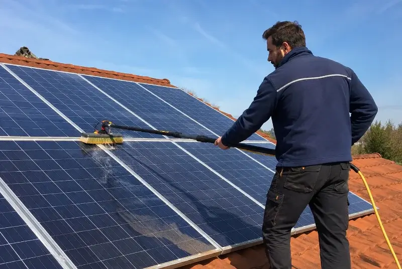 Nettoyage et entretien de panneaux solaires à Escautpont